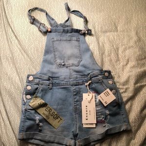 Short overalls.